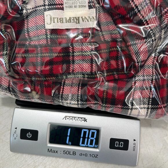 Banana Republic Shirt Mens XL Flannel Button-Down Long-Sleeve Heavyweight Red - Picture 11 of 11